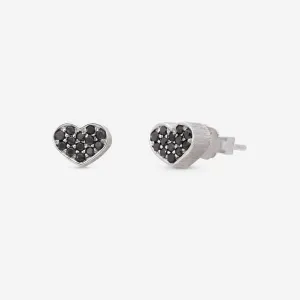 Nanis 18K White Gold Black Diamond Stud Earrings OS2-506
