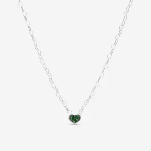 Nanis 18K White Gold Tsavorite Pendant Necklace CS9-506