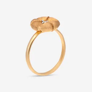 Nanis 18K Yellow Gold Diamond Ring Sz. 5.25  AS3-571