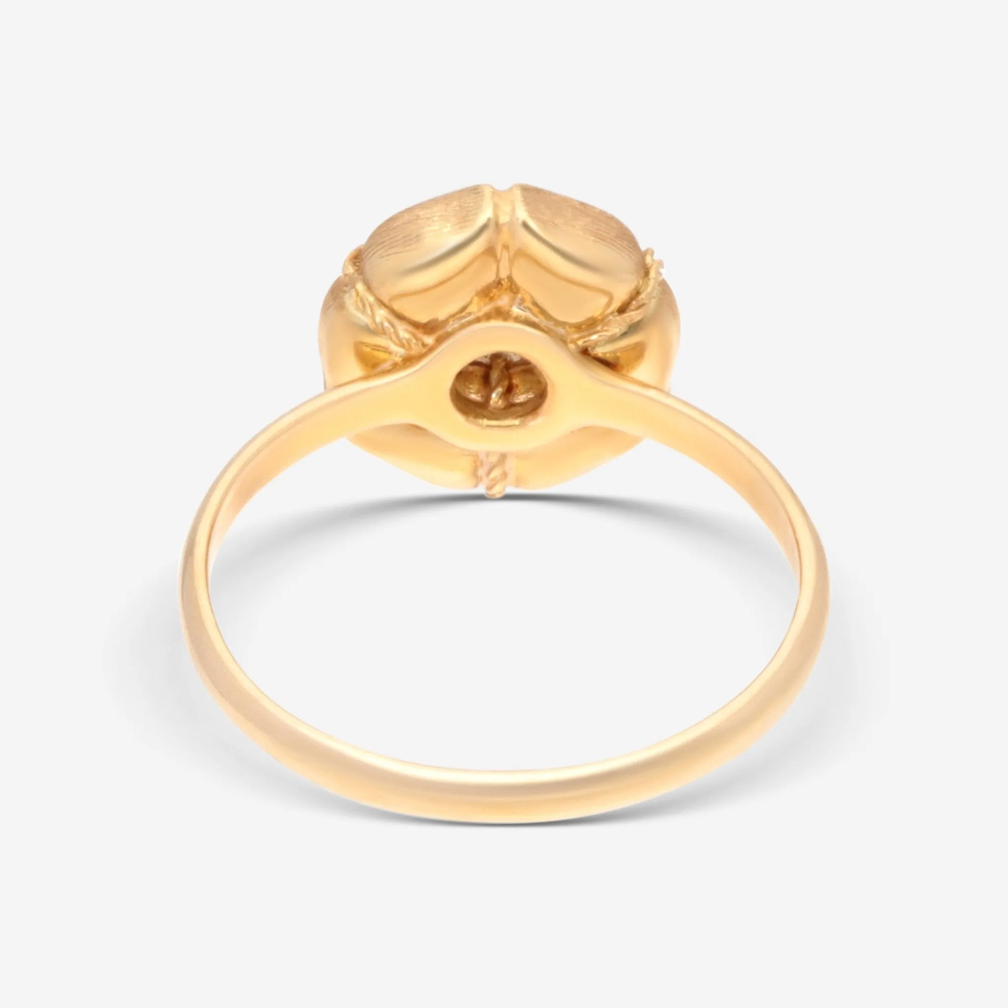 Nanis 18K Yellow Gold Diamond Ring Sz. 5.25  AS3-571