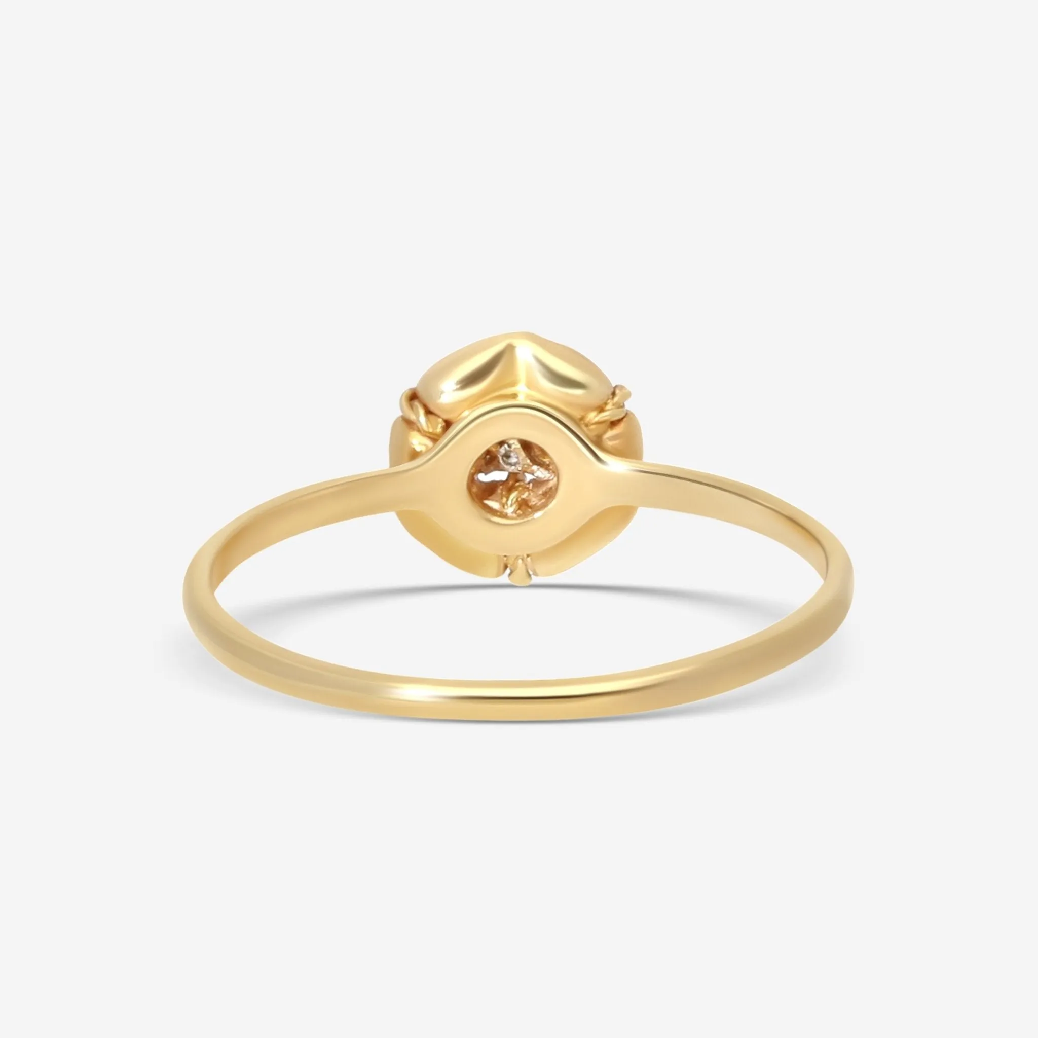 Nanis 18K Yellow Gold Diamond Statement Ring AS14-571