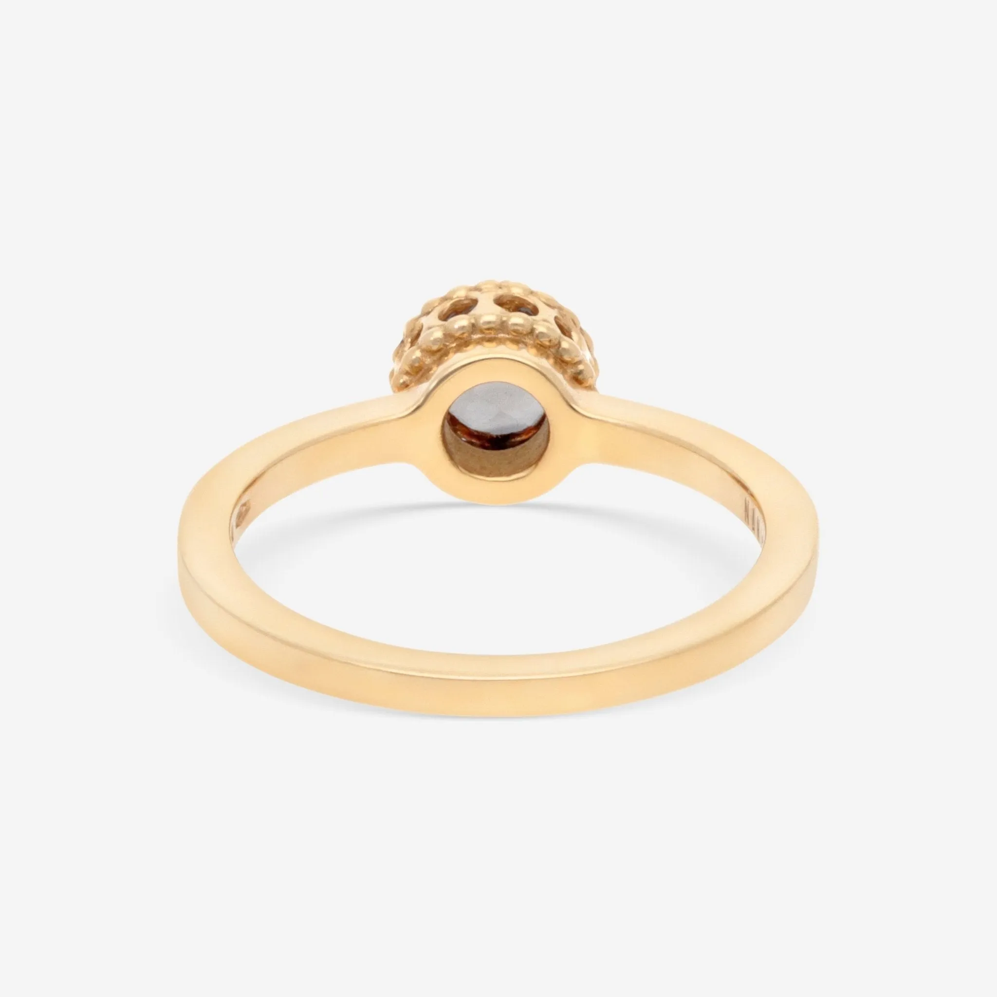 Nanis 18K Yellow Gold Natural Stone Ring Sz. 7  AH31-560