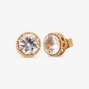 Nanis 18K Yellow Gold Rock Crystal Earrings OA17-560