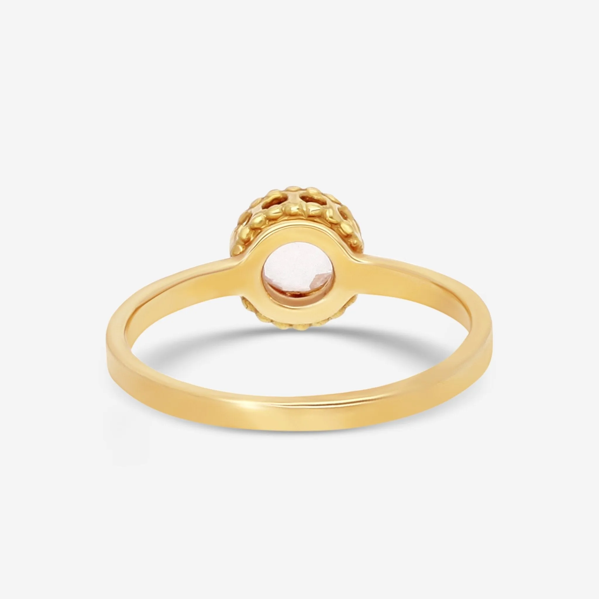 Nanis 18K Yellow Gold Rock Crystal Ring AH39-560