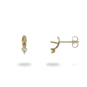 Pick A Pearl Earrings in Gold with Diamonds