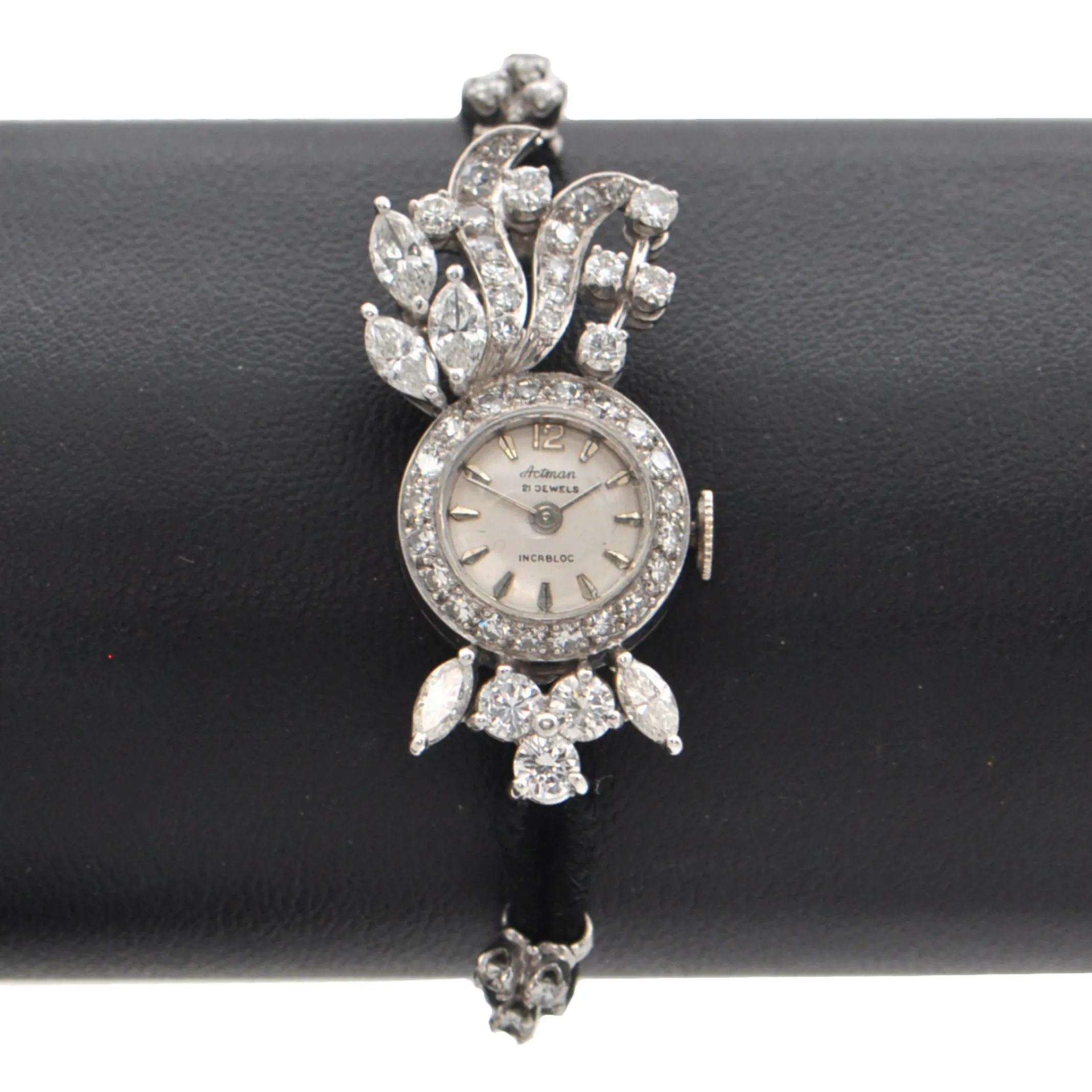 Platinum and Diamond Dinner 'Actman' Watch