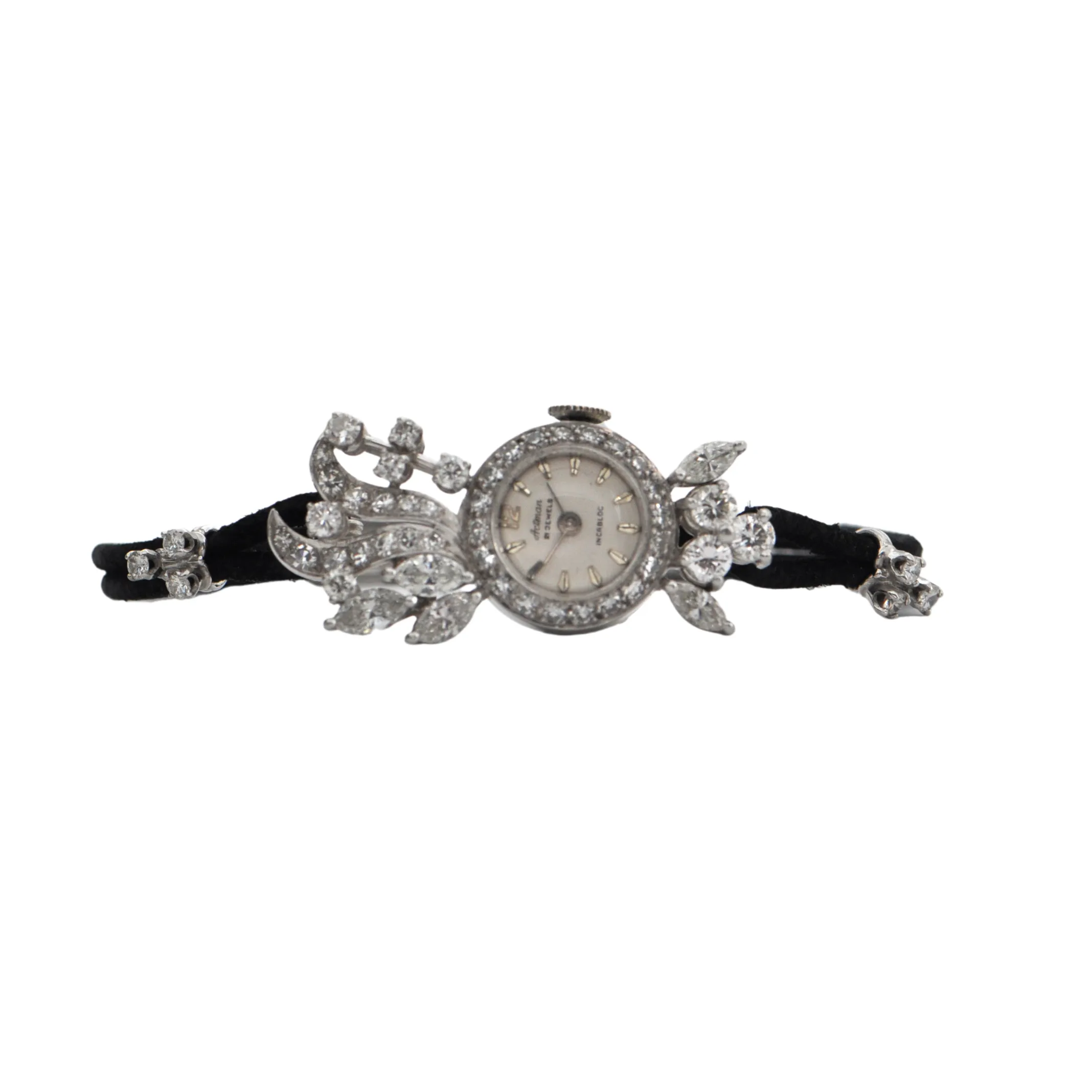 Platinum and Diamond Dinner 'Actman' Watch