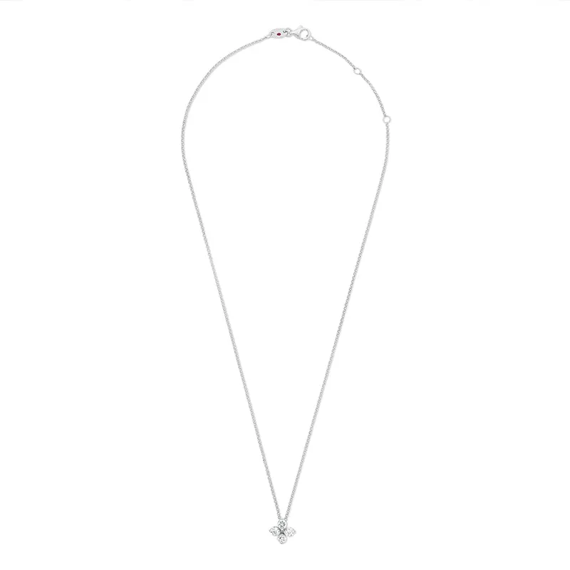"LOVE IN VERONA" 18ct WHITE GOLD & DIAMOND NECKLACE