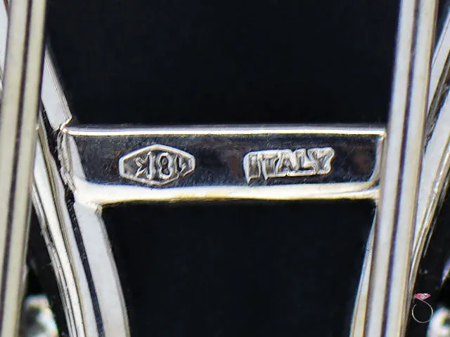 Rare Veiled Lady 4.60 ctw Diamond, Ruby & Ebony Brooch in Platinum and 18K