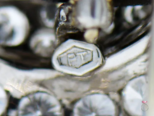 Rare Veiled Lady 4.60 ctw Diamond, Ruby & Ebony Brooch in Platinum and 18K