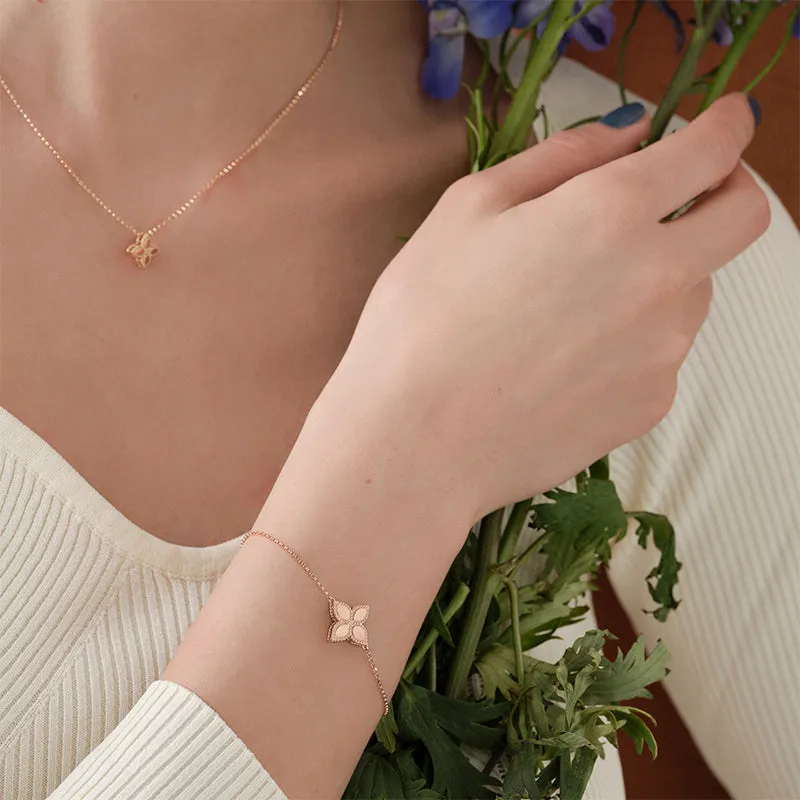 ROBERTO COIN 'PRINCESS FLOWER' 18CT ROSE GOLD BRACELET
