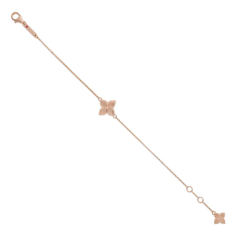 ROBERTO COIN 'PRINCESS FLOWER' 18CT ROSE GOLD BRACELET