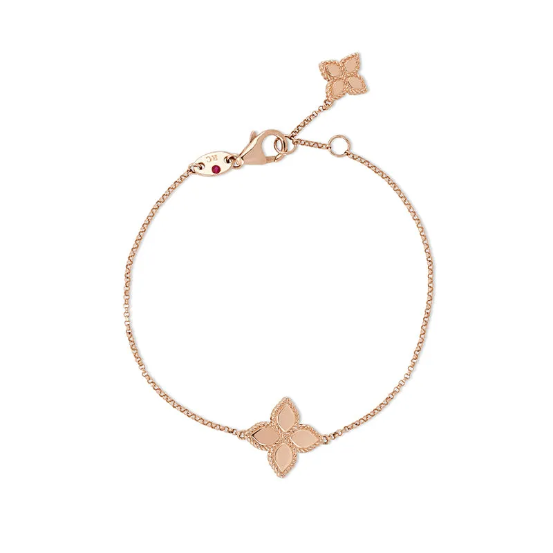 ROBERTO COIN 'PRINCESS FLOWER' 18CT ROSE GOLD BRACELET