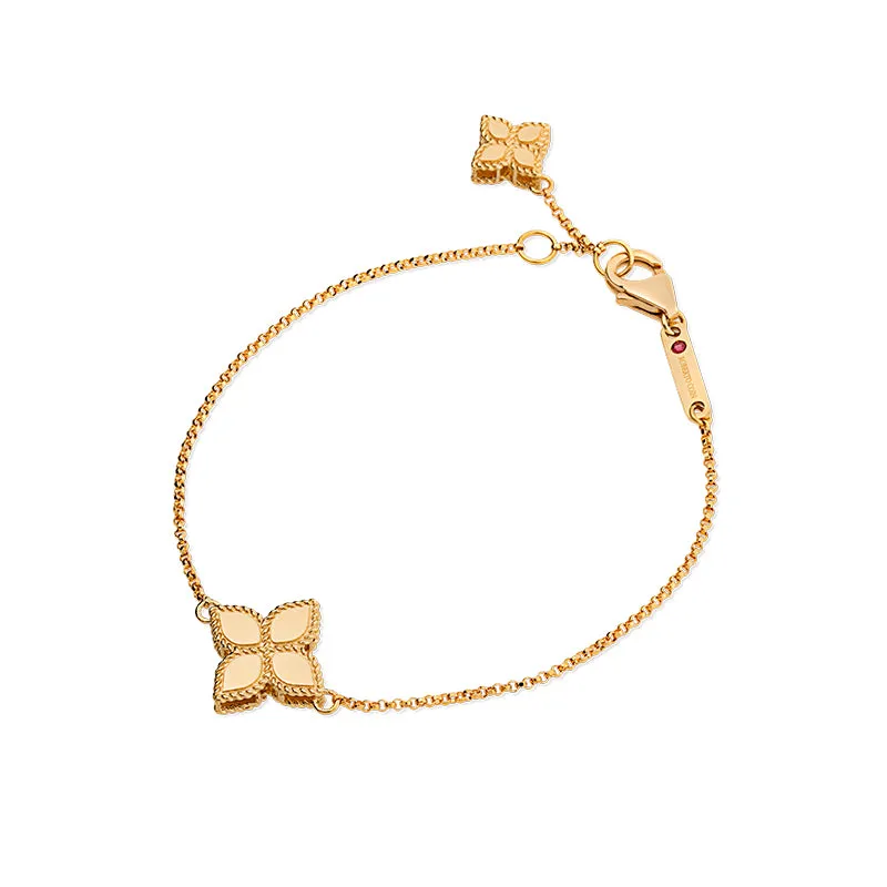 ROBERTO COIN 'PRINCESS FLOWER' 18CT YELLOW GOLD BRACELET