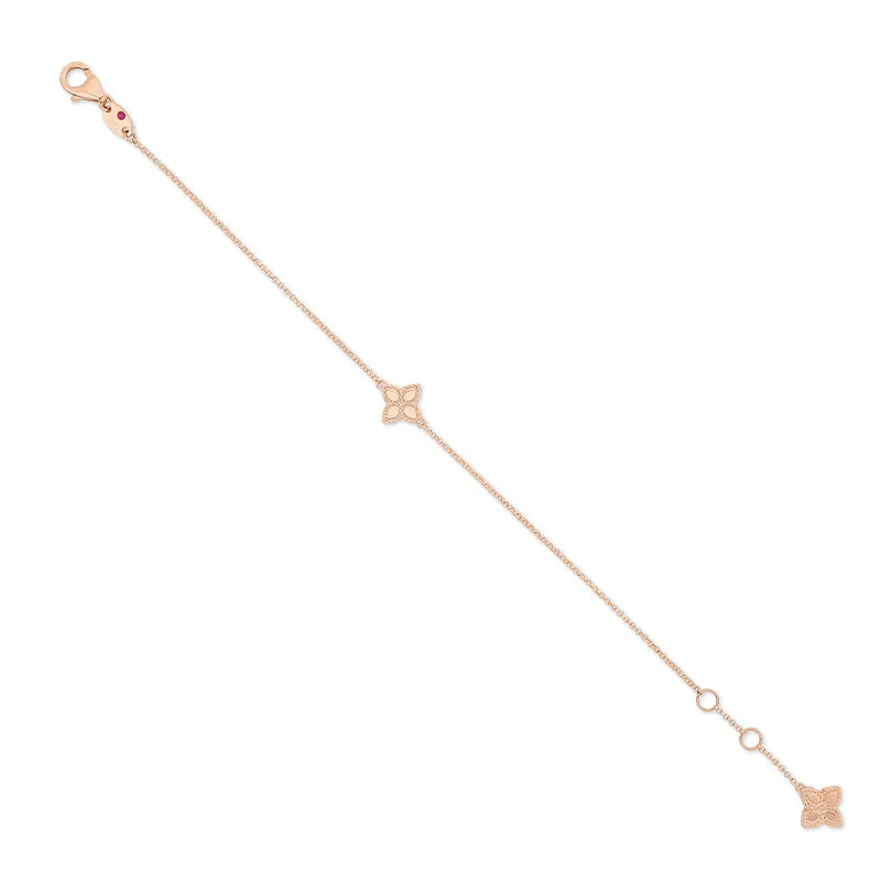 ROBERTO COIN 'PRINCESS FLOWER' 18CT YELLOW GOLD BRACELET