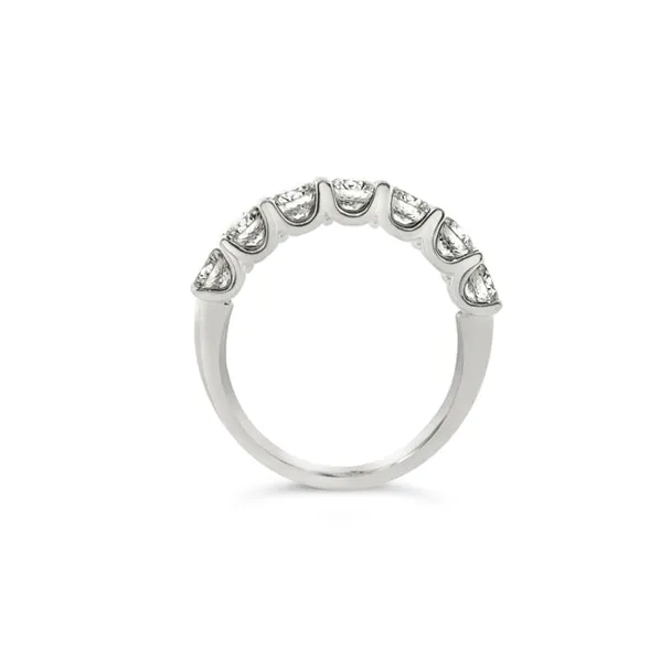 ROBERTO COIN "CENTO" 18CT WHITE GOLD ETERNITY RING 7 DIAMONDS  1.89CT E/VS1