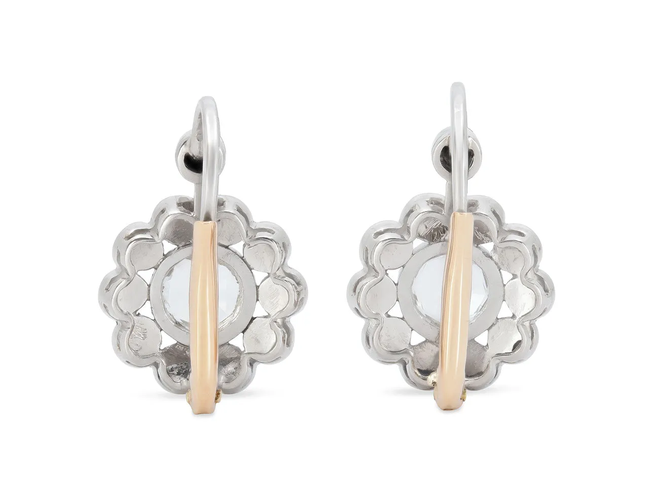 Rose-cut Diamond Earrings in Platinum
