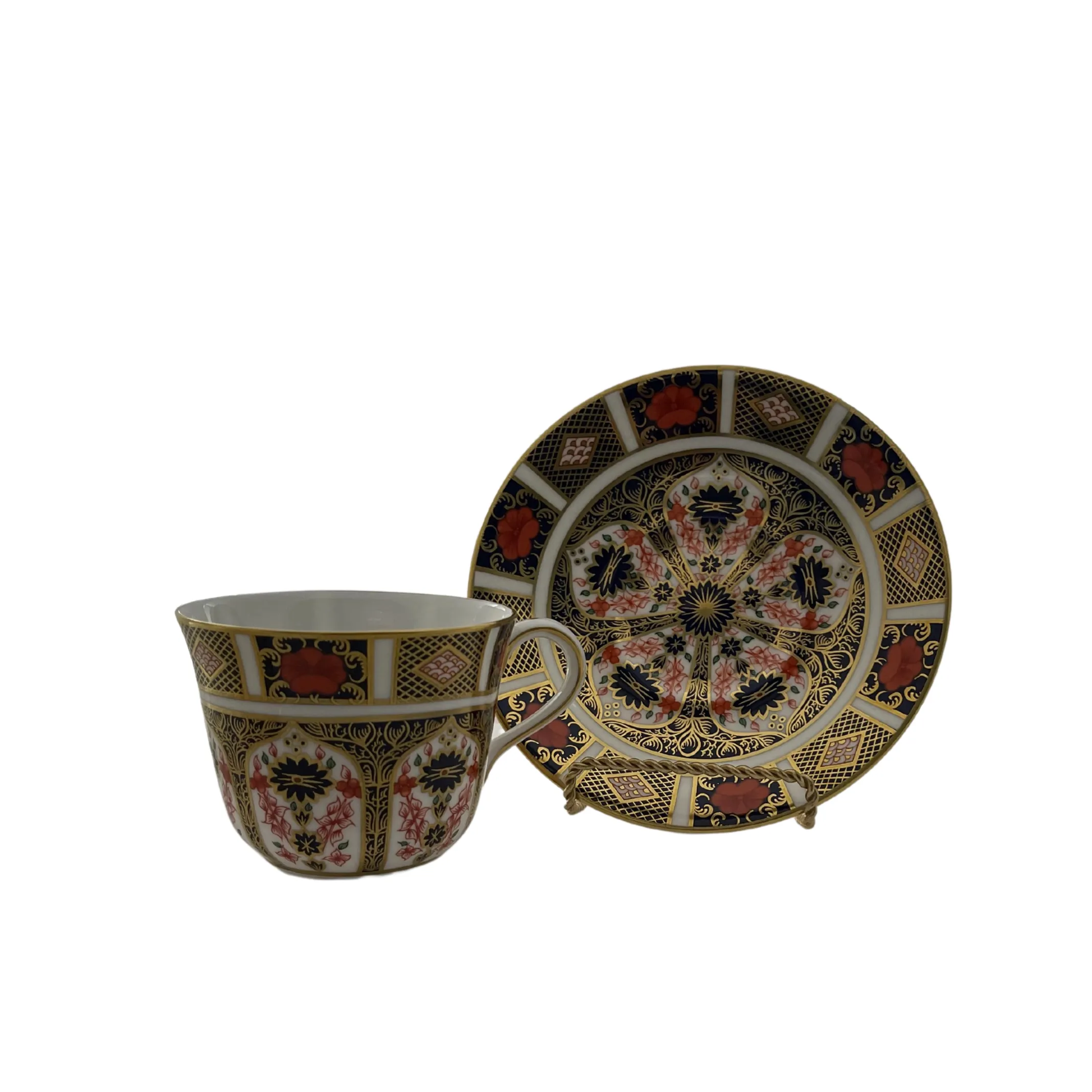 Royal Crown Derby 5 Piece Old Imari Dinnerware Set