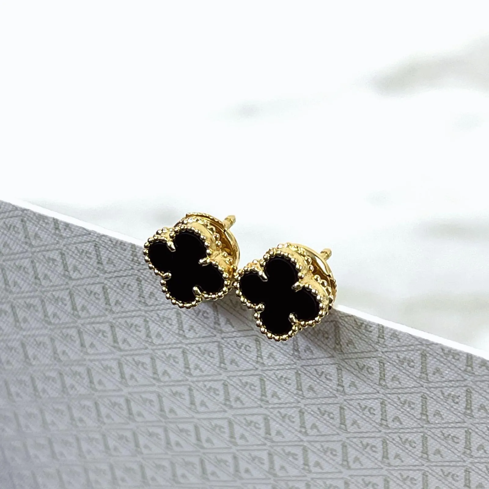 Van Cleef and Arpels Sweet Alhambra 1 Motif Earrings- Vca