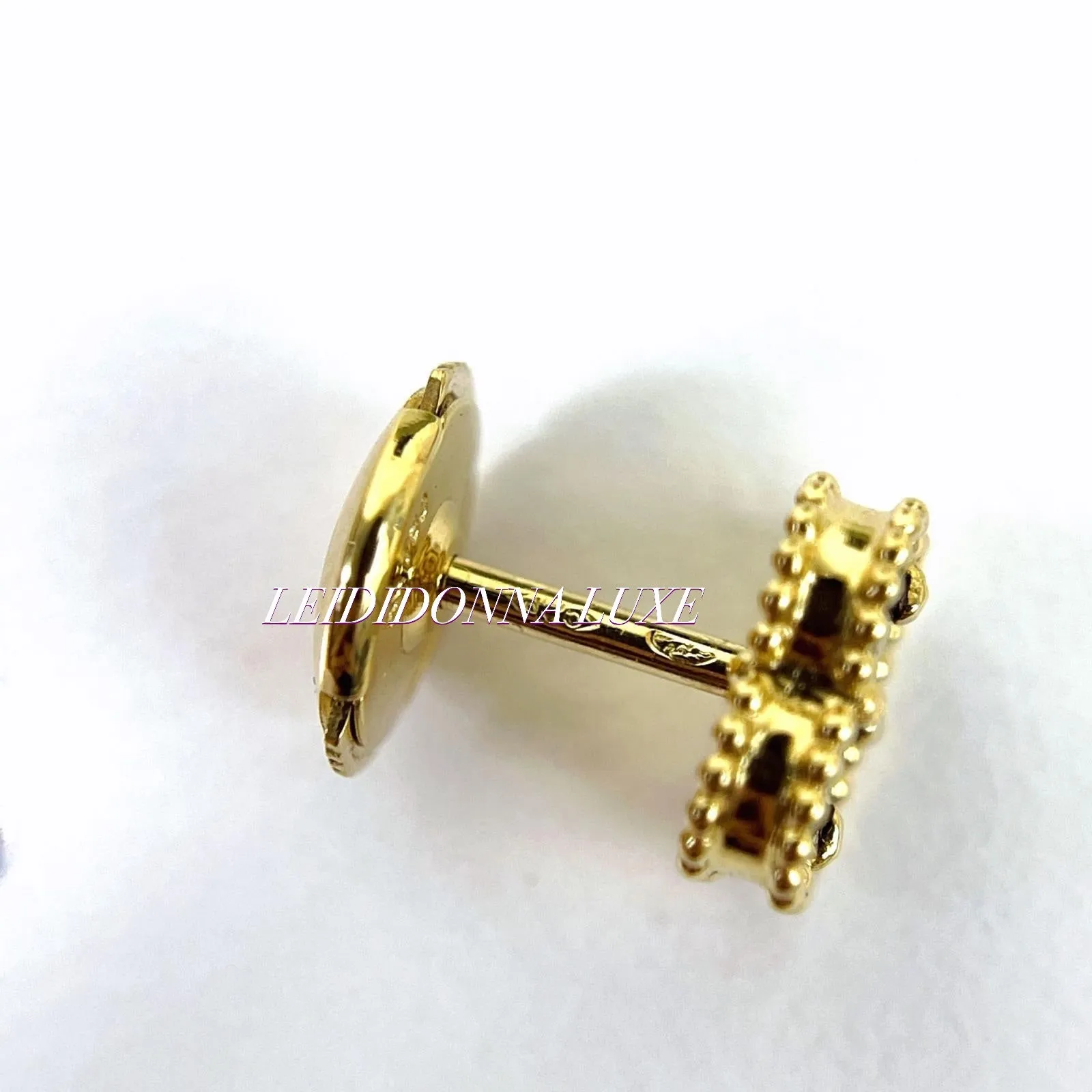 Van Cleef and Arpels Sweet Alhambra 1 Motif Earrings- Vca