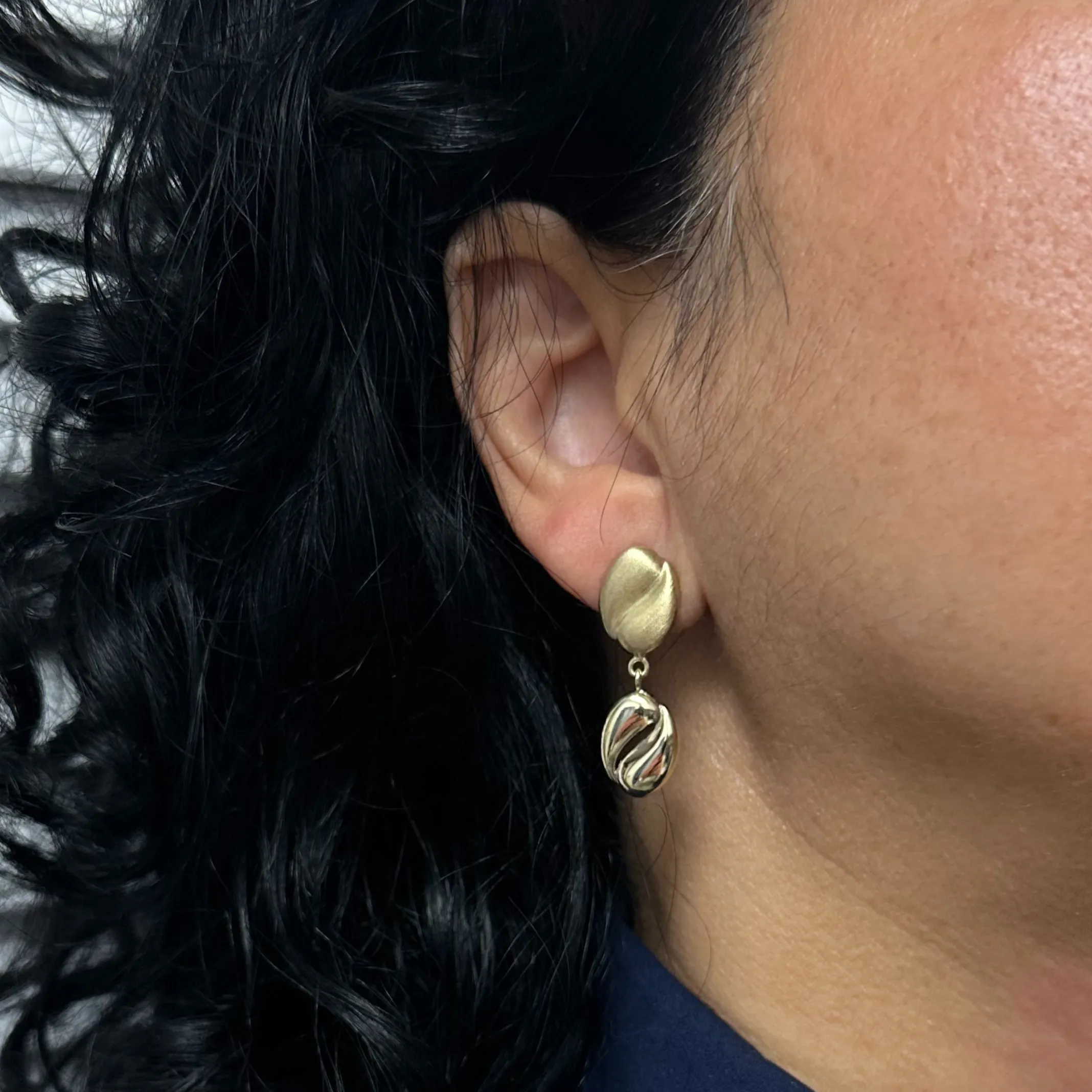 Vintage 14k Gold Drop Earrings
